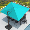 9' X 12' Cantilever Patio Umbrella Rectangular Outdoor Umbrellas | Heavy Duty by MPLShade