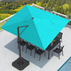 9' X 12' Cantilever Patio Umbrella Rectangular Outdoor Umbrellas | Heavy Duty by MPLShade