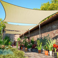 20' x 24' Beige Sun Shade Sail Rectangle SMSLR Canopy Fabric Cloth Screen by ShadeMart