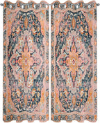 Rustic Boho Outdoor Curtains for Patio Waterproof, Grommet Privacy Curtain - Image 2