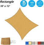 Asteroutdoor Sun Shade Sail Rectangle 10' x 13' UV Block Canopy - Image 2