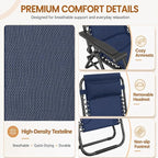 Yaheetech 26" Zero Gravity Recliners Adjustable Set of 2, Cup Holder Trays and - Image 6