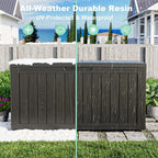 DRATO 85 Gallon Outdoor Storage Box Waterproof, Lockable Resin Deck Box | - Image 4