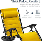 Best Choice Products Oversized Padded Zero Gravity Chair, Folding Outdoor Patio - Image 4