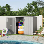 KINYING Outdoor Horizontal Storage Sheds, 37 Cu.ft Outdoor Storage Cabinet - Image 6
