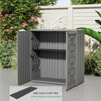 Outdoor Storage Cabinet Waterproof, Resin 62 Gallon Deck Box - Image 4