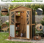 Outdoor Wooden Storage Shed Cabinet - Image 4
