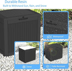 ROJIK 39 Gallon Resin Deck Box, Lockable Waterproof Weatherproof Outdoor - Image 5
