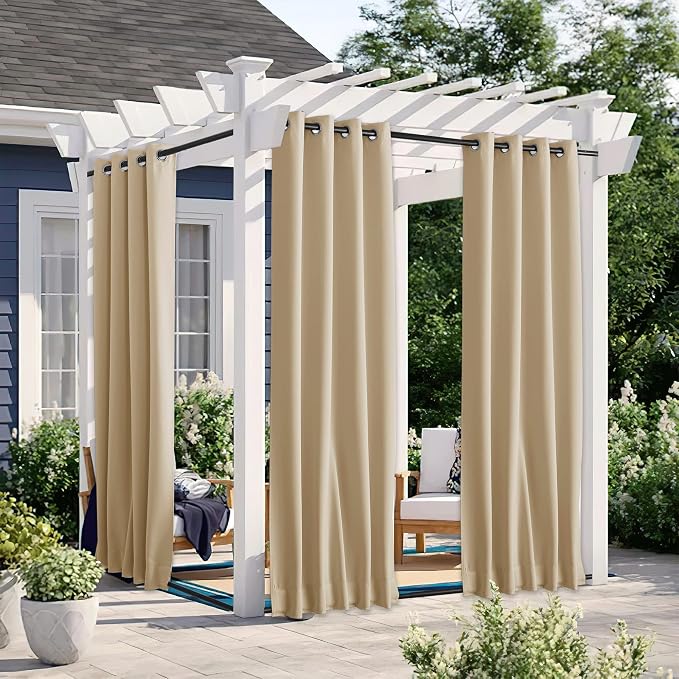 NICETOWN 2 PCs Outdoor Curtains - Image 2