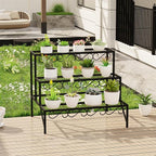 3-Tier Metal Plant Stand, Heavy Duty Flower Pot Display Rack | Heavy-duty metal - Image 5