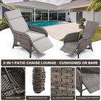 Versatile Outdoor Recliner Chair Set of 3 - Image 6