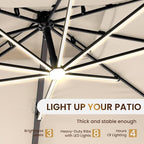 10 X 13 FT Cantilever Patio Umbrella Outdoor - Image 2
