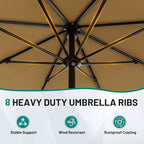 9 FT Patio Umbrella for Outdoor, Outdoor Table Umbrella - Image 3