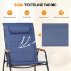 VINGLI Outdoor Rocking Chair, Textilene Mesh Patio Rocker, Outdoor Rocker - Image 5