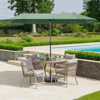 13 ft Large Double-Sided Patio Umbrella, Outdoor Umbrella, Mint | HERA'S PALACE - Image 7