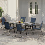 Patio Chairs Set of 4, Stackable Chairs - Image 2