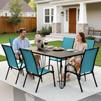 JEAREY Patio Dining Chairs 4 Pack, Outdoor Stackable Dining Furniture Set - Image 6