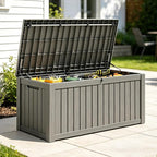 Outdoor Deck Storage Box, Resin Deck Boxes Indoor and outdoor, Waterproof - Image 6