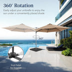 Best Choice Products 10ft Offset Cantilever Hanging Market Patio Umbrella - Image 3