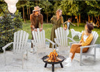Oversized Stackable Adirondack Chair Set of 6, HDPE Fire Pit Chair | All-Weather - Image 2
