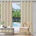 Patio Curtains Outdoor W52 x L84 Inch Natural Beige, 1 Panel | Heavy Duty by StangH