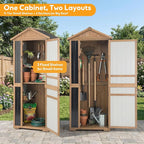 Outdoor Storage Cabinet, Extra-Tall Shed - Image 3