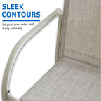 Outdoor Dining Chairs Set of 2, Stackable Patio Chairs - Image 4