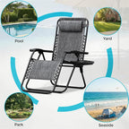 Homall Zero Gravity Chair Patio Folding Lawn Lounge Reclining Chair | - Image 7