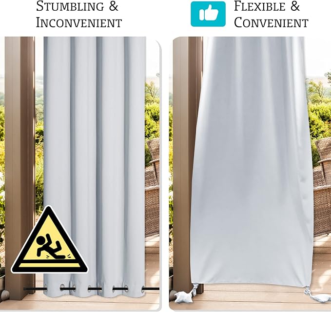 RYB HOME Extra Wide Outdoor Curtains - Image 5