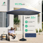 JEAREY 10 ft Outdoor Patio Umbrella w/Tilt and Crank - Image 3