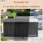 150 Gallon Outdoor Deck Box, Resin Waterproof Storage Box - Image 5