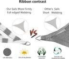 Tronssien Rectangle 10'x13' Sun Shade Sail, 95% UV Blockage Canopy Awning - Image 4