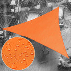 Royal Shade 8' x 14' x 16.1' Orange Triangle Waterproof Sun Shade Sail Order to by RoyalShade
