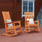 Oversized Outdoor Rocking Chair, HDPE Porch Rocker | High Back Rocking Chairs - Image 7