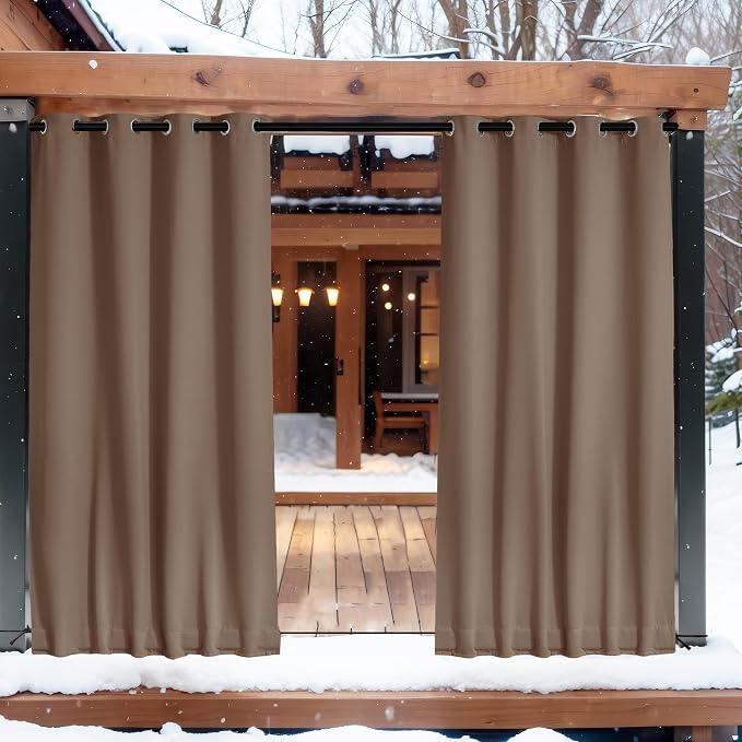 NICETOWN 2 Panels Windproof Outdoor Curtains - Image 8
