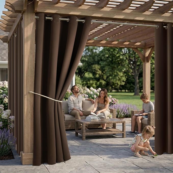 Outdoor Indoor Curtains W52 x L108 - Image 2