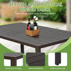 7 Piece Patio Dining Set for 6 | 6 Stackable Textilene Chairs and 1 Dining - Image 5