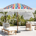AMMSUN 7ft Patio Umbrella with Fringe Outdoor Tassel Umbrella UPF50+ Premium - Image 4