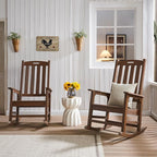 Oversized Outdoor Rocking Chair, HDPE Porch Rocker | High Back Rocking Chairs - Image 6