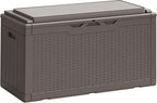 Greesum 100 Gallon Resin Deck Box Large Outdoor Storage Boxes by BuynowfromGreesum