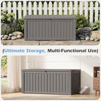Outdoor Storage Box, 155 Gallon Resin Deck Boxes Outdoor Waterproof - Image 8