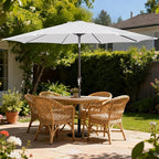 9' Outdoor Patio Umbrella, Outdoor Table Umbrella, Yard Umbrella, Market - Image 8
