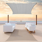 Colourtree TAPR0810 Custom Size 20' x 23' Grey Sun Shade Sail UPF50 Canopy UV by ColourTree