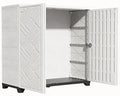 KINYING Outdoor Storage Cabinet Waterproof, 60 Gallon Resin Outdoor Storage Shed by KINYING