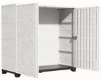 KINYING Outdoor Storage Cabinet Waterproof, 60 Gallon Resin Outdoor Storage Shed by KINYING