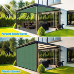 Amagenix 90% Pergola Shade Cover 5' X 9' Sun Shade Cloth - Image 5