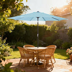 9' Outdoor Patio Umbrella, Outdoor Table Umbrella, Yard Umbrella, Market - Image 7