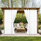 Outdoor Patio Curtain Waterproof Darkening Thermal Insulated Indoor Curtains by DivaenCamino
