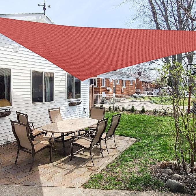 Windscreen4less 12' x 12' x 12' Sun Shade Sail Triangle Outdoor Canopy Cover UV by Windscreen4less