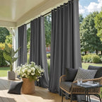 NICETOWN 2 Panels Outdoor Curtains Waterproof Extra Long 108 - Image 2